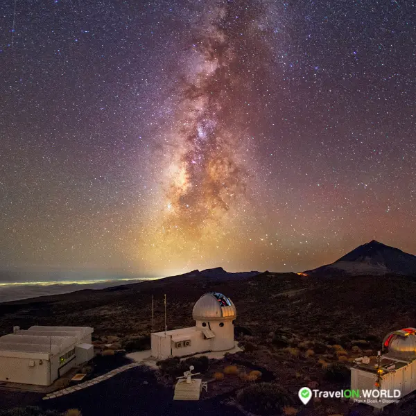 Observation des étoiles au mont Teide