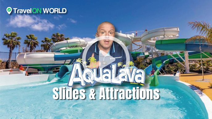 Aqualava Water Park slides and attractions video