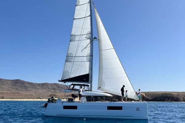 Private Catamaran boat hire to Papagayo Beach