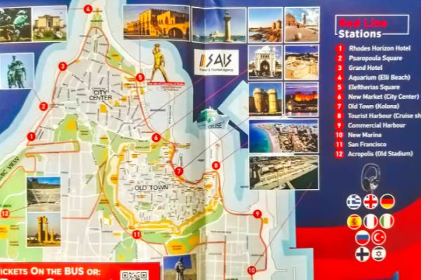 Rhodes: Hop-on Hop-off Sightseeing Bus Tour