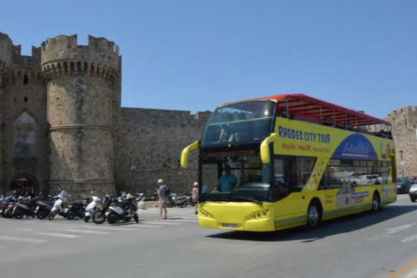 Rhodes: Hop-On Hop-Off City Tour Bus