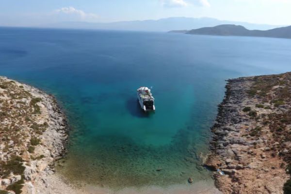 From Kos: Pserimos Island Snorkeling Cruise by Diving Boat