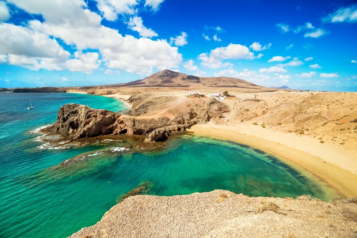 Catamaran cruise in Lanzarote sailing near the Papagayo coastline